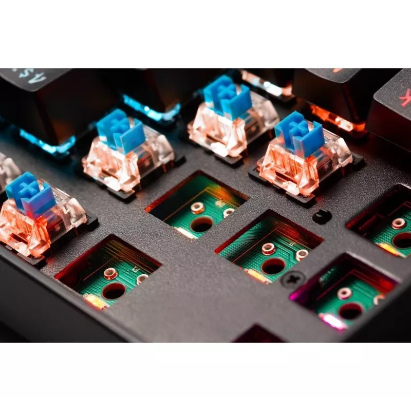 Defender Mirax GK-352 Mechanical Gaming Keyboard, Outemu Blue Switches, RGB Backlight, Wired USB, Black