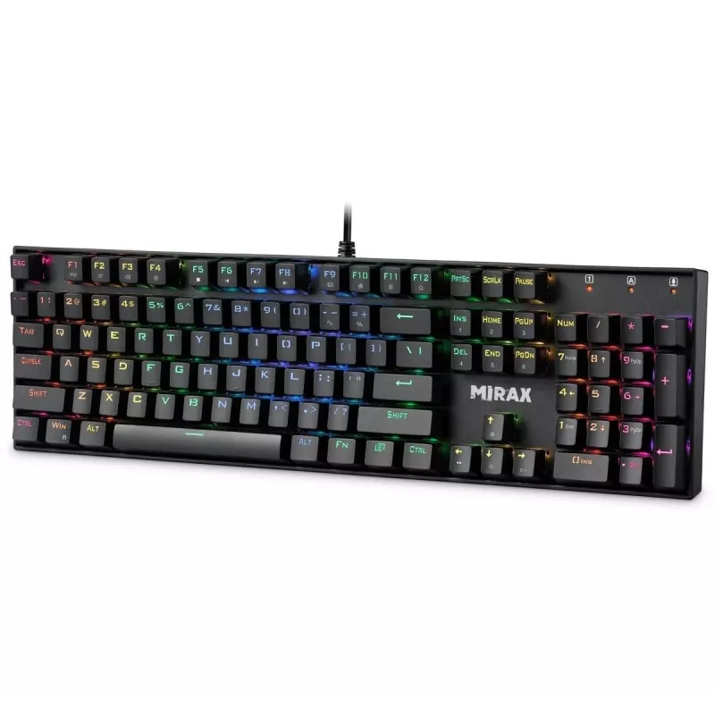 Defender Mirax GK-352 Mechanical Gaming Keyboard, Outemu Blue Switches, RGB Backlight, Wired USB, Black