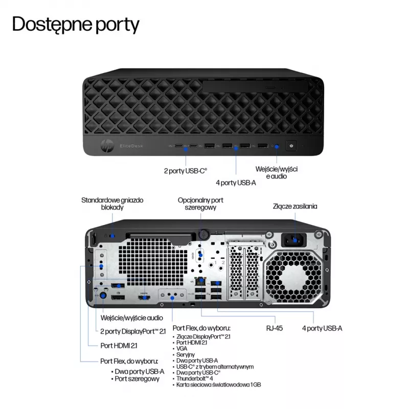 HP EliteDesk 800 G1 SFF Desktop PC, Intel Core i5-4590, 16GB RAM, 512GB SSD, Windows 11 Pro, 3 gadu garantija