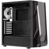 Aerocool NightHawk Duo Midi-Tower, rūdīts stikls - melns