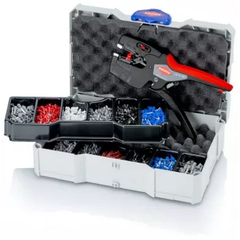 KNIPEX 97 90 27 Crimp-Set stieples uzgaļu presēšanai, 13 daļas, 0.08-10 mm², pašregulējošs