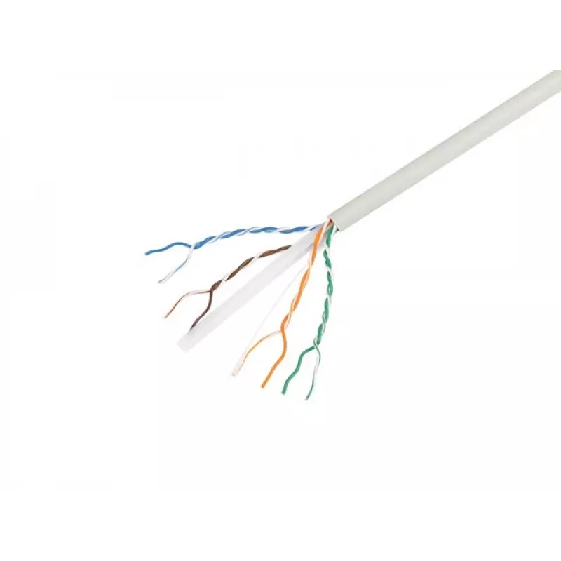 LANBERG Cat.6 UTP LSZH tīkla kabelis 305m Pelēks CU Solid 23AWG Fluke Passed CPR