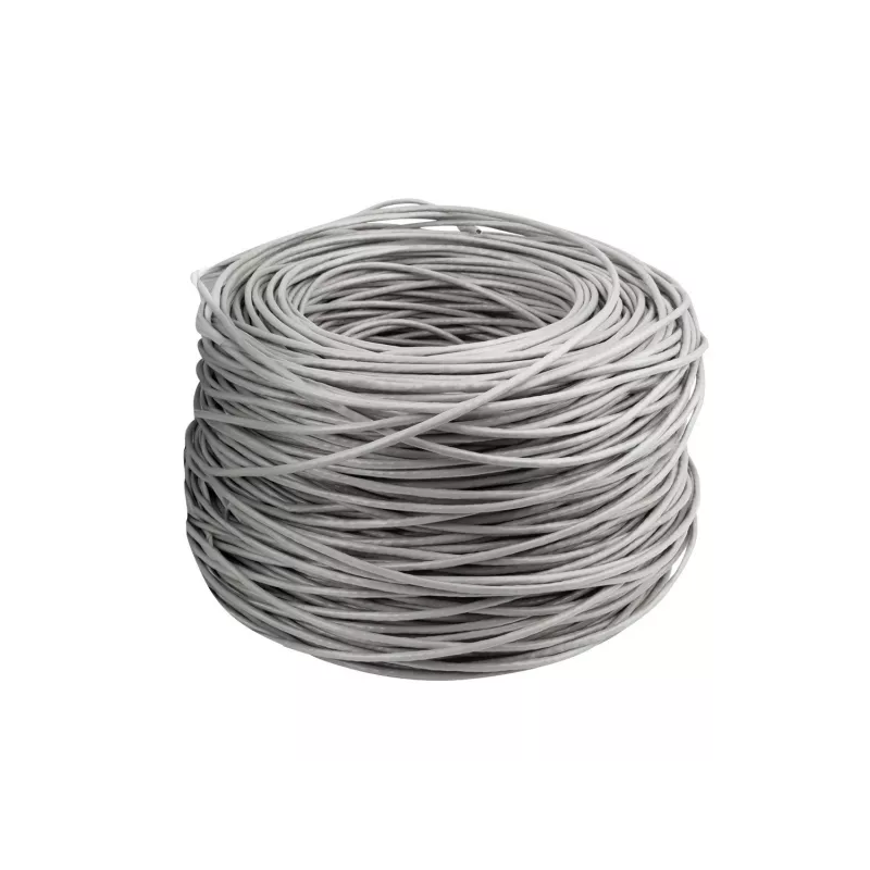 LANBERG Cat.6 UTP LSZH tīkla kabelis 305m Pelēks CU Solid 23AWG Fluke Passed CPR