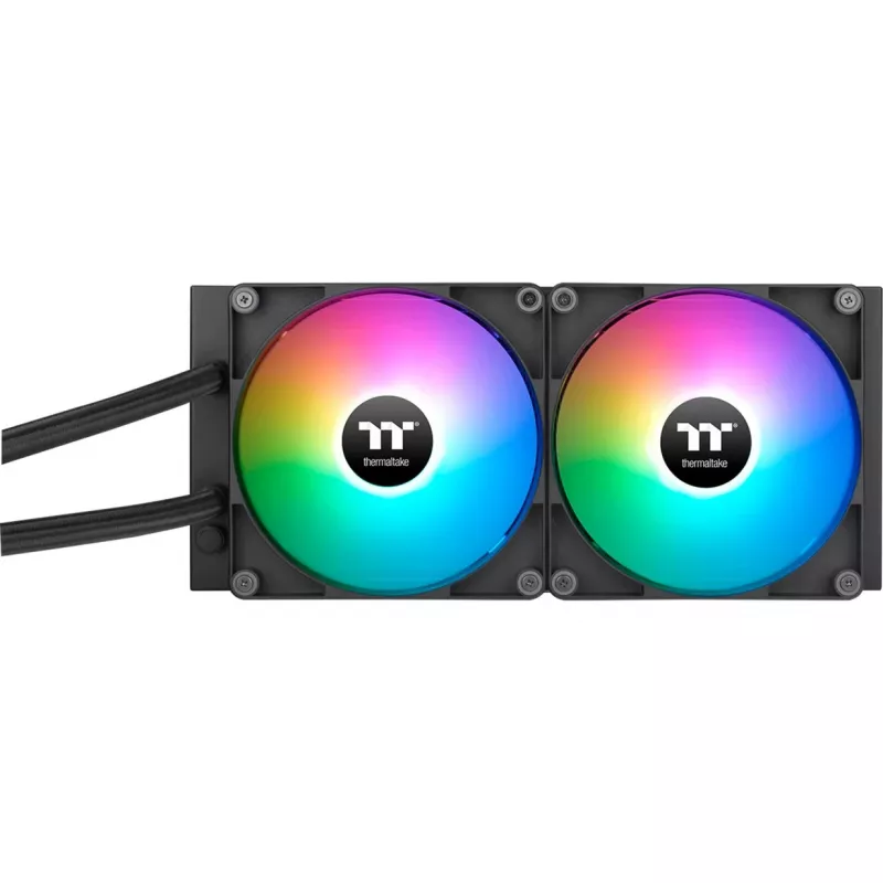 Thermaltake TH280 V2 ARGB All-in-One šķidruma CPU dzesētājs, 280mm radiators, 2x140mm PWM ventilatori, vara aukstā plāksne, adresējams RGB apgaismojums