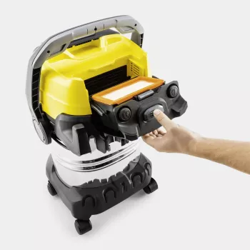 Kärcher WD 7 Control P S 30/6/35/T Slapjās un sausās tīrīšanas putekļsūcējs, 1400 W, 30 L, Nerūsējošais tērauds