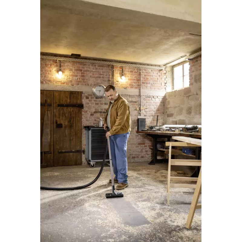Kärcher WD 7 Control P S 30/6/35/T Slapjās un sausās tīrīšanas putekļsūcējs, 1400 W, 30 L, Nerūsējošais tērauds