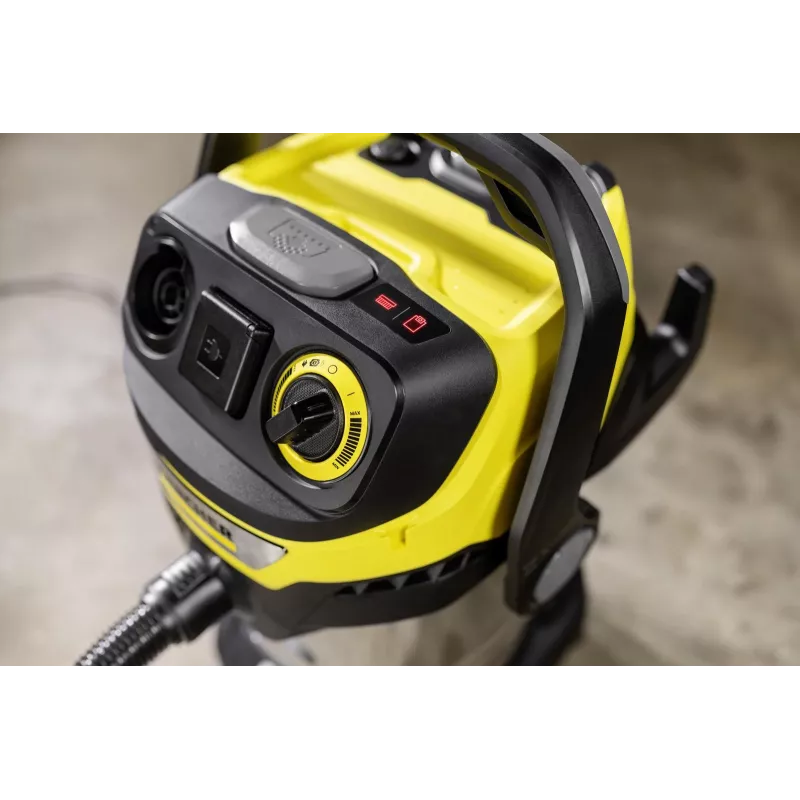 Kärcher WD 7 Control P S 30/6/35/T Slapjās un sausās tīrīšanas putekļsūcējs, 1400 W, 30 L, Nerūsējošais tērauds
