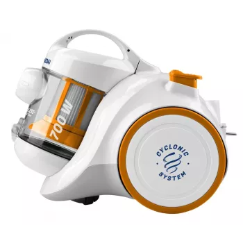 Hyundai putekļsūcējs VC009 - 700W bezputekļu maiss ar HEPA filtru, sarkans/melns