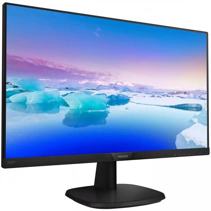 Philips V-Line 243V7QDSB 23.8 collu Full HD IPS LED monitors - FlickerFree, LowBlue režīms, 75Hz, VGA/DVI/HDMI