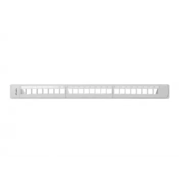 LANBERG PPKS-1124-S Keystone Patch Panel 19 inch 24 Port 1U UTP Cat.5e Pelēks