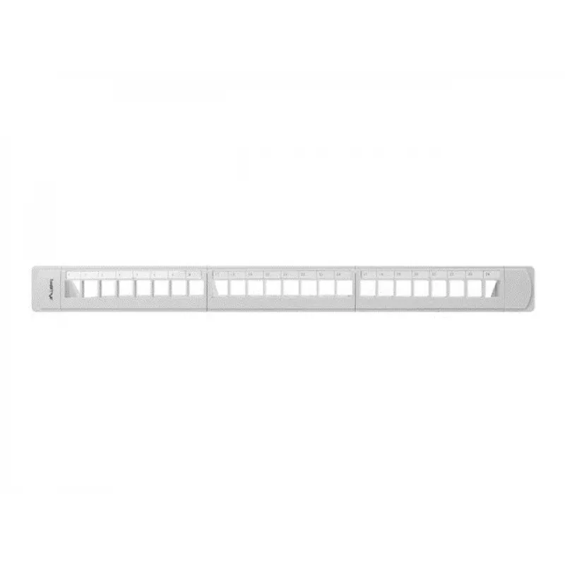 LANBERG PPKS-1124-S Keystone Patch Panel 19 inch 24 Port 1U UTP Cat.5e Pelēks