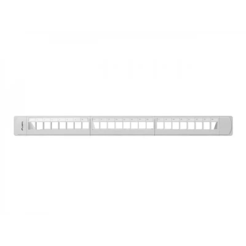 LANBERG PPKS-1124-S Keystone Patch Panel 19 inch 24 Port 1U UTP Cat.5e Pelēks