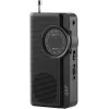 JVC RA-E311B Pārnēsājams AM/FM radio ar teleskopisko antenu un pārnēsāšanas rokturi, melns
