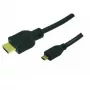 LogiLink High Speed with Ethernet HDMI to Micro HDMI kabelis 1m Melns