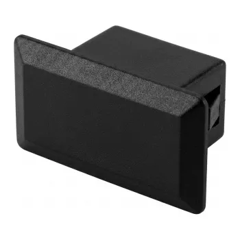 EFB Elektronik Plastmasas aizbāznis melns SC Duplex/LC Quad/ST Duplex caurumiem, iepakojumā 100 gab.