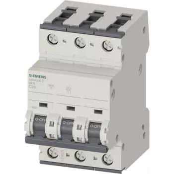 Siemens 5SY4320-7 Miniature Circuit Breaker 20 A 3-Pole C