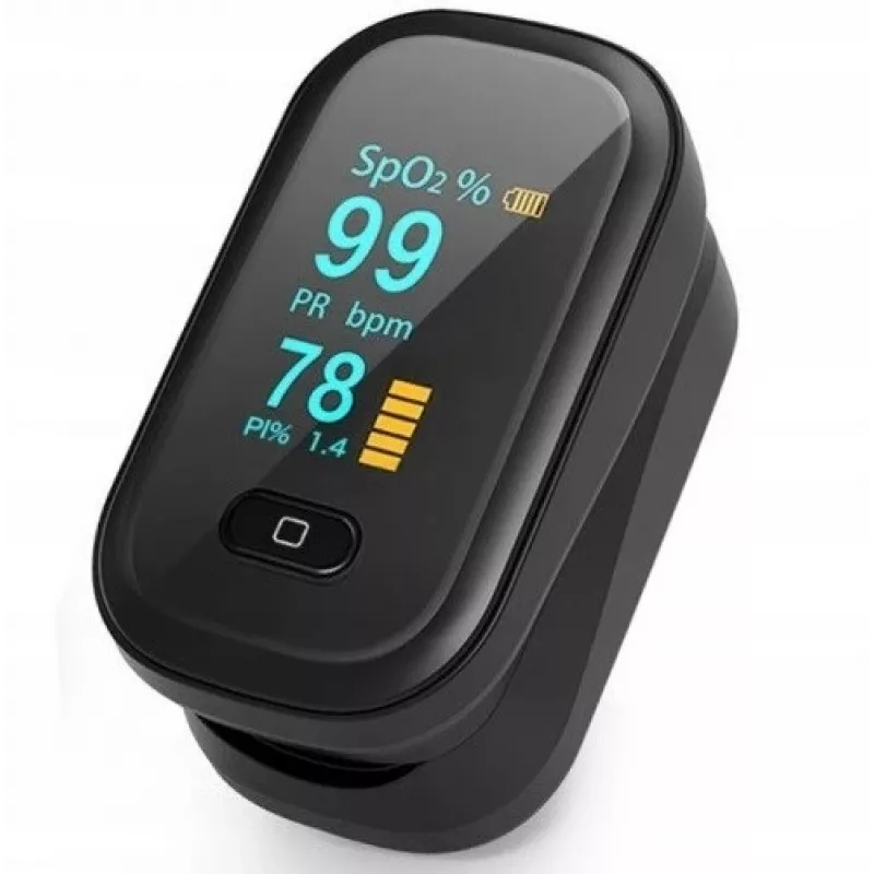 Oromed PULS ORO-OXIMETER BLACK Pulse Oximeter - Fingertip SpO2 Monitor with Color OLED Display