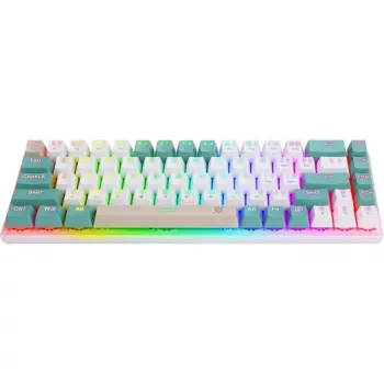 Defender VEXX GK-084 mehāniskā spēļu tastatūra, 75% izkārtojums, Outemu Red slēdži, balta