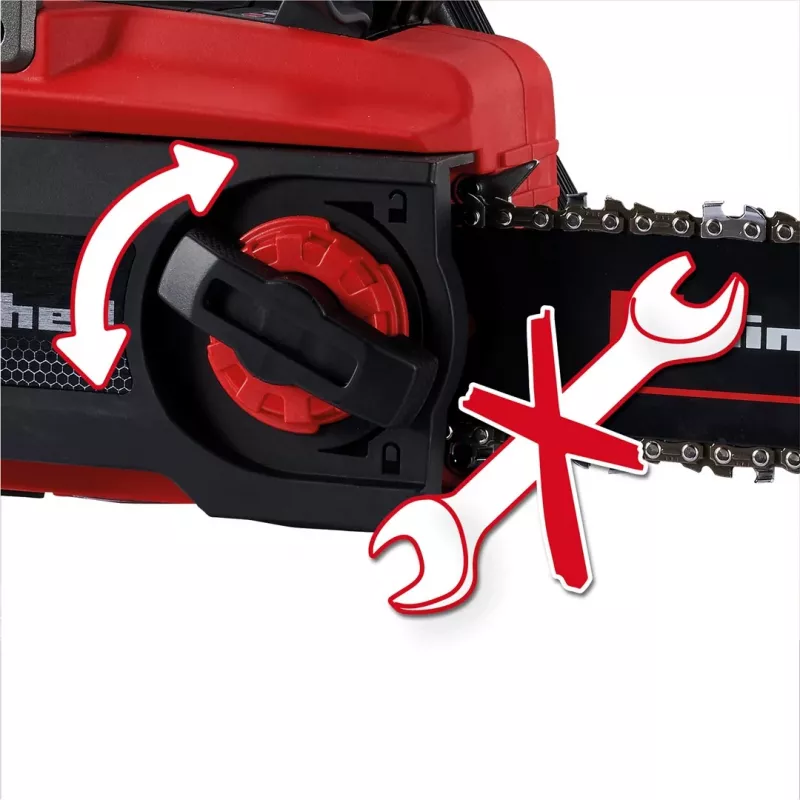 Einhell GE-LC 18/25 Li BL-Solo Bezvadu Ķēdeszāģis, Bezsuku Motors, 250 mm Stienis, Mīksts Satvēriens, Power X-Change (4600070)