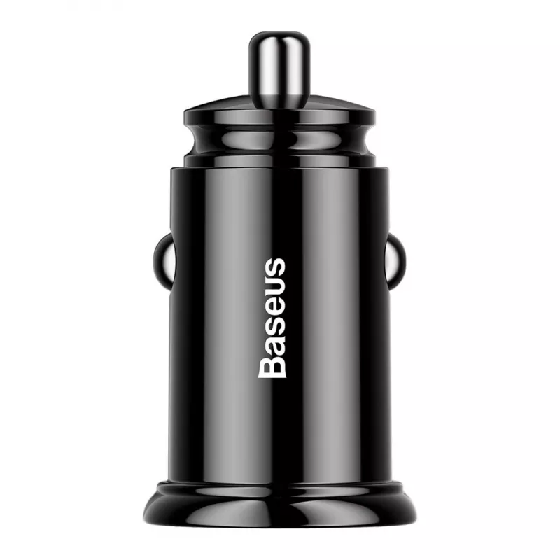 Baseus Circular 2xUSB QC3.0 5A 30W Auto lādētājs (Melns)