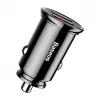 Baseus Circular 2xUSB QC3.0 5A 30W Auto lādētājs (Melns)