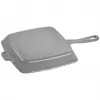 ZWILLING Staub Čuguna Kvadrātveida Grila Panna 26 cm Grafīta Pelēka