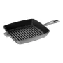 ZWILLING Staub Čuguna Kvadrātveida Grila Panna 26 cm Grafīta Pelēka