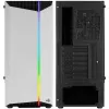 Aerocool Bionic V1 Midi-Tower, RGB, Rūdīts stikls - Melns/Balts