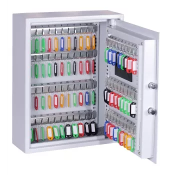 OLYMPIA GOsafe 50B atslēgu seifs, polipropilēns (PP), pelēks, 71 āķis, kods, 450 x 360 x 120 mm