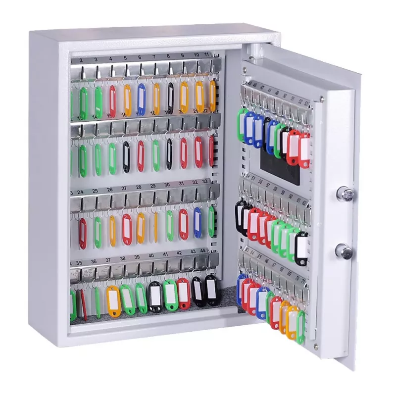 OLYMPIA GOsafe 50B atslēgu seifs ar elektronisko koda slēdzeni, 50 āķi, pelēks, montējams pie sienas, cietais tērauds