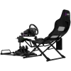 LORGAR FLEX RAF1 Sim Racing Cockpit Advanced, Salokāms, 150x72x113 cm Spēlēšanai, 38x72x126 cm Salocīts, Melns