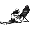 LORGAR FLEX RAF1 Sim Racing Cockpit Advanced, Salokāms, 150x72x113 cm Spēlēšanai, 38x72x126 cm Salocīts, Melns