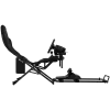 LORGAR FLEX RAF1 Sim Racing Cockpit Advanced, Salokāms, 150x72x113 cm Spēlēšanai, 38x72x126 cm Salocīts, Melns