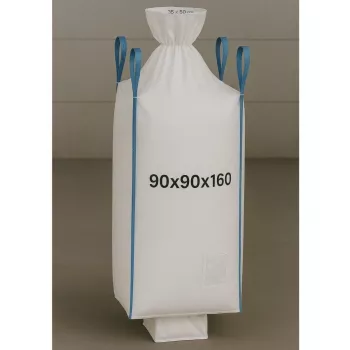 EXTRALINK Big Bag U+2 90x90x160cm 1000kg ar iztukšošanas atveri