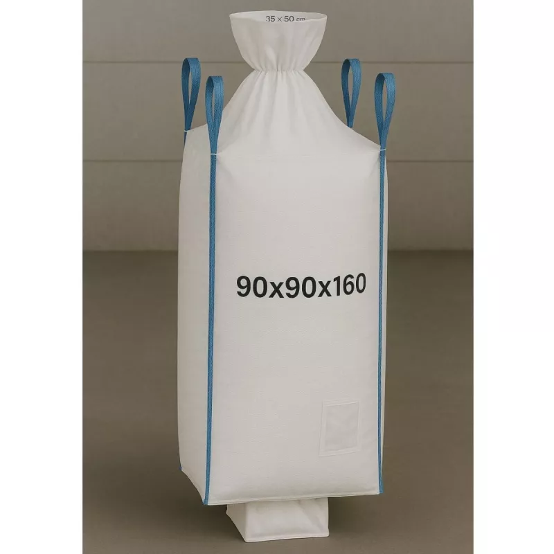EXTRALINK Big Bag U+2 90x90x160cm 1000kg ar iztukšošanas atveri