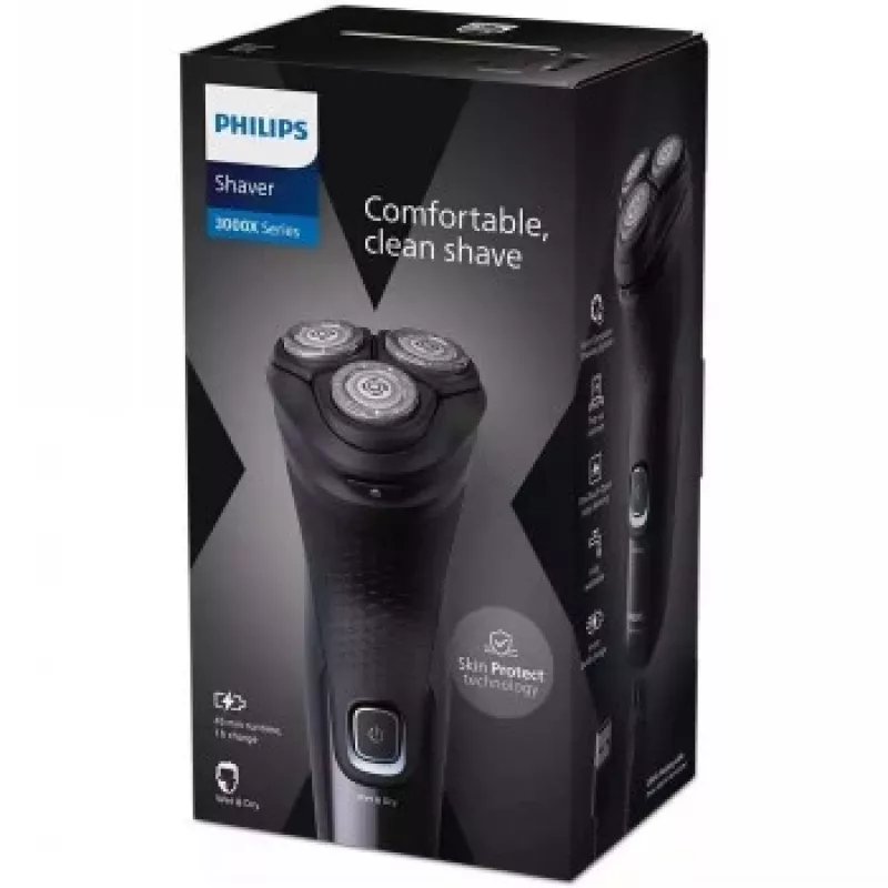 Philips 3000X Series X3051/00 uzlādējams skuveklis tumši karaliski zilā krāsā