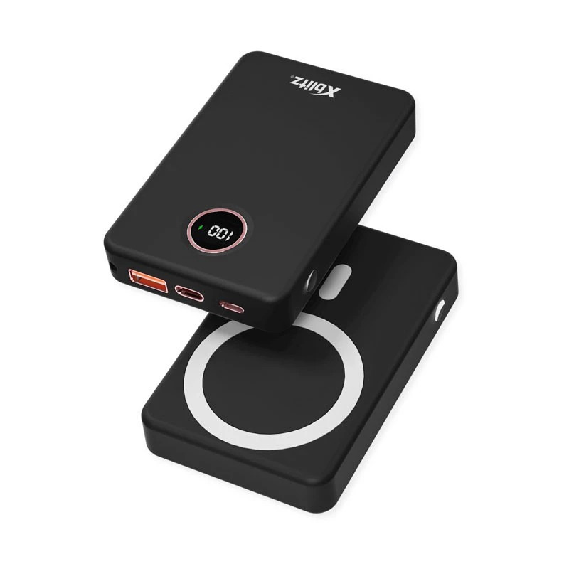 XBLITZ MAGBOOST 10000mAh Bezvadu Power Bank Melns