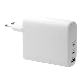 dbramante1928 USB-C & USB-A GaN sienas lādētājs 140W PD 3.1 Balts