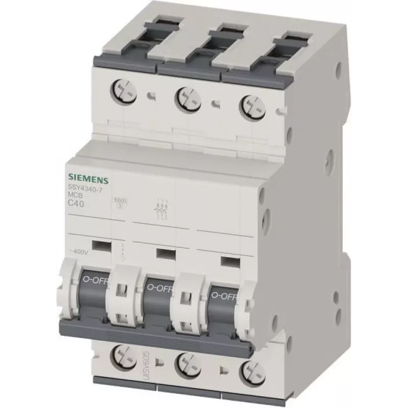 SIEMENS MCB 40A 3-Pole C 5SY4340-7