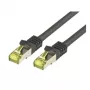 M-CAB Cat.7 S-FTP LSZH Raw Patch Cable 10m Black