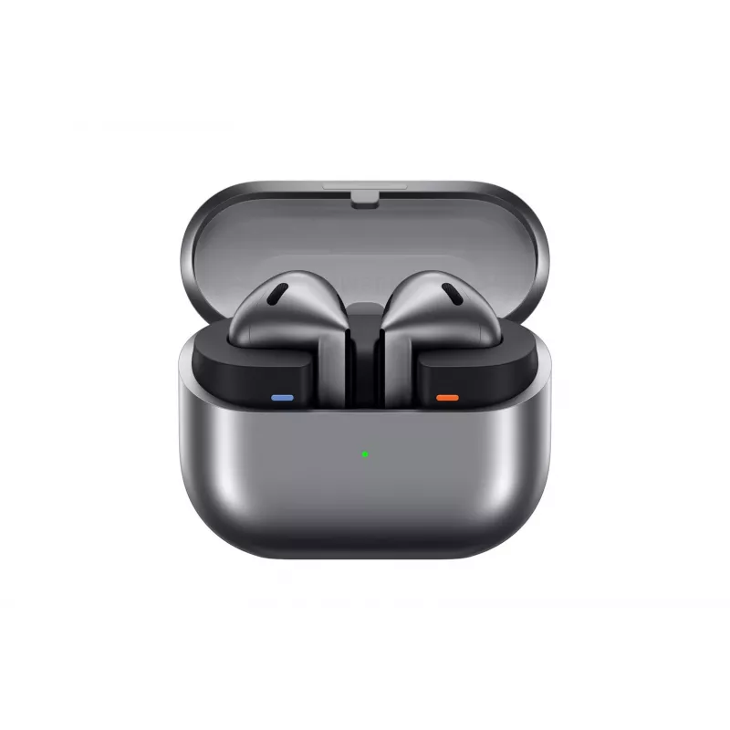 Samsung Galaxy Buds3 True Wireless Stereo (TWS) In-Ear Headset ar aktīvo trokšņu slāpēšanu, Bluetooth 5.4, IP57, sudraba