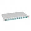 EFB-Elektronik Splice Box SC OM3 50/125µm Extractable 48 Pigtails Pre-terminated / 24 Duplex Couplers 1U 19 inch Rack Mount