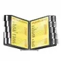 Durable Sherpa Desk Display System ar 20 A4 paneļiem, melna pamatne