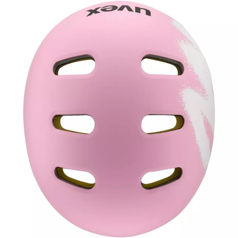 UVEX Kid 4 Style MIPS Bērnu veloķivere - Spray Strawberry Matt (51-55 cm)