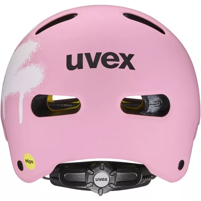 UVEX Kid 4 Style MIPS Bērnu veloķivere - Spray Strawberry Matt (51-55 cm)