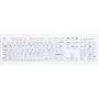 Active Key AK-C8100F Pilnizmēra vadu USB tastatūra QWERTZ Šveices izkārtojums Balta