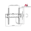 MACLEAN MC-665 Fiksēts TV sienas stiprinājums 32-55 collu ekrāniem, melns, līdz 40 kg, VESA 400x400