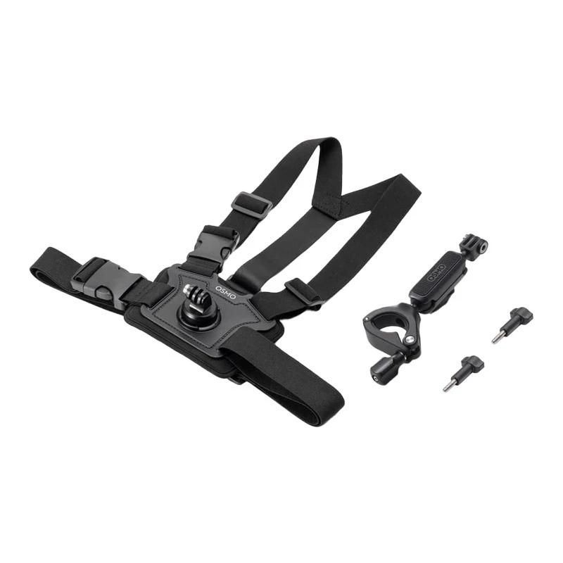 DJI Osmo Action Bike Accessory Kit - Handlebar & Chest Mount for Osmo Action 3, Action 2, Osmo Action
