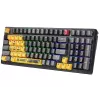 A4Tech Bloody S98 Sports Lime mehāniskā tastatūra, BLMS Red Plus slēdži, 98 taustiņu kompakta, RGB fona apgaismojums, USB-C atvienojams
