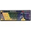 A4Tech Bloody S98 Sports Lime mehāniskā tastatūra, BLMS Red Plus slēdži, 98 taustiņu kompakta, RGB fona apgaismojums, USB-C atvienojams
